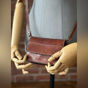 Vintage 90s Italian Leather Mini Crossbody Bag The Trend